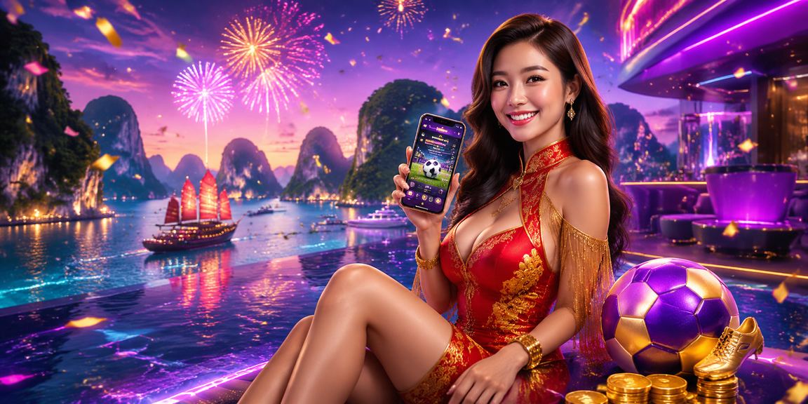 Cá cược bóng đá neon tại Vịnh Hạ Long trên nền tảng cg88